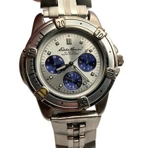 Eddie Bauer Men's Quartz Watch 39mm - New Battery - LG 3 Eye - Multifunction